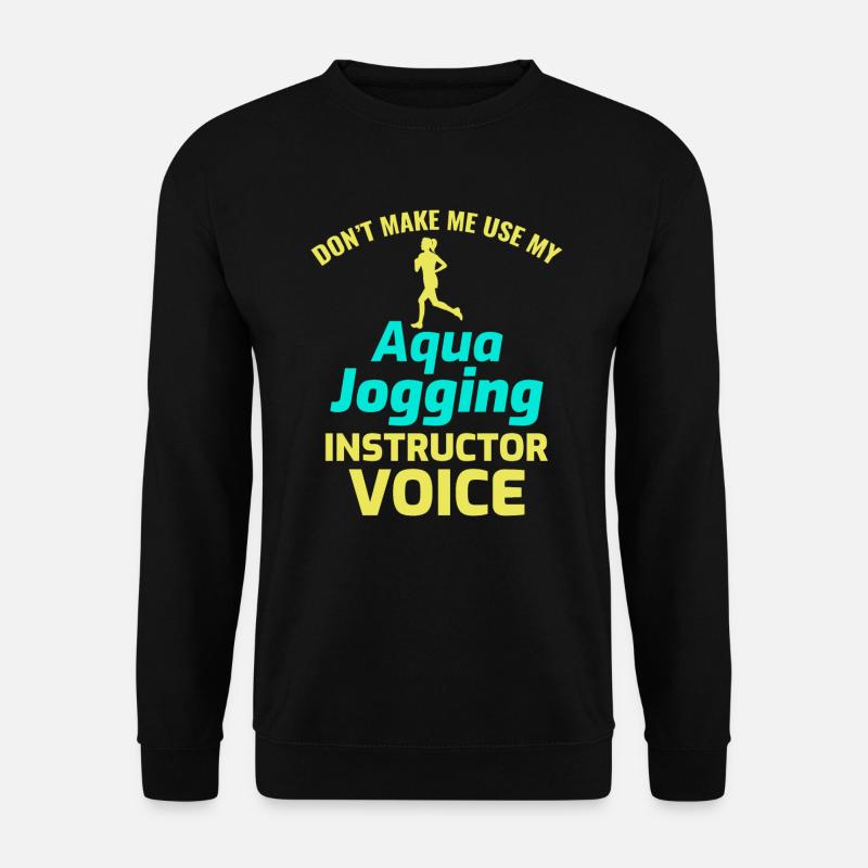 Deep Water Aqua jogging Pool Running Fitness - Unisex Pullover - Schwarz