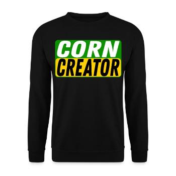 Créateur de maïs Cultivateur de maïs Cultivateur - Sweat-shirt Unisexe - noir - Devant - Alina (178cm) & Michal (187cm)