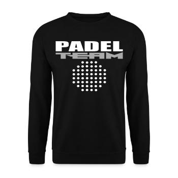 Padel Mannschaft - Unisex Pullover - Schwarz - Vorne - Alina (178cm) & Michal (187cm)