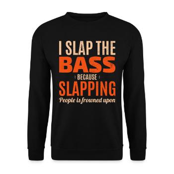 Basse Guitariste Musicien Musicien Bassiste Funny - Sweat-shirt Unisexe - noir - Devant - Alina (178cm) & Michal (187cm)
