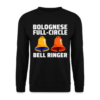 Bolognese Full-Circle Bell Ringer Ringing Hobby - Sweat-shirt Unisexe - noir - Devant - Alina (178cm) & Michal (187cm)