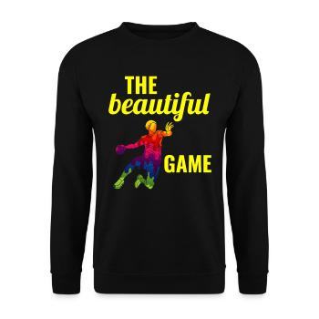 Handballspieler Sport Team Handballer - Unisex Pullover - Schwarz - Vorne - Alina (178cm) & Michal (187cm)