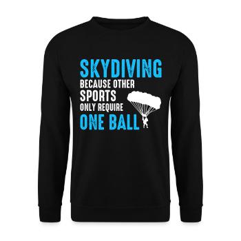 Parachutisme Parachutisme Sports Extrêmes Parachutiste - Sweat-shirt Unisexe - noir - Devant - Alina (178cm) & Michal (187cm)