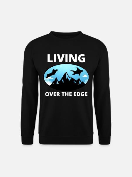 Vingedrakt flyvende Base Jumping Fallskjermhopping Wingsuiting - Genser unisex - svart