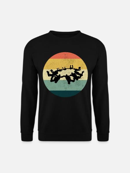 Skydiving Parachute Skydive Skydiver Parachuting - Unisex Sweatshirt - black