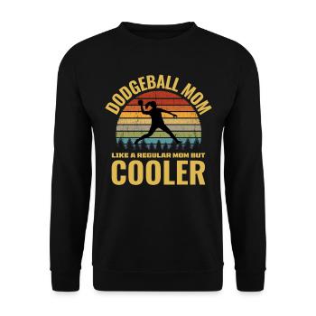 Völkerball-Mama - Unisex Pullover - Schwarz - Vorne - Alina (178cm) & Michal (187cm)