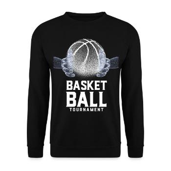 Basket ball tournament - Sweat-shirt Unisexe - noir - Devant - Alina (178cm) & Michal (187cm)