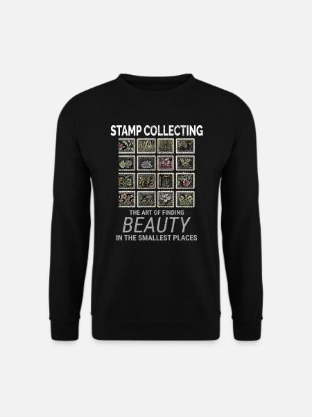 Stamp Collecting Collector Philatelist - Unisex Sweatshirt - black