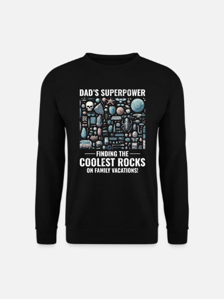 Collectionneur de roches papa collectionneur de fossiles géologiques - Sweat-shirt Unisexe - noir