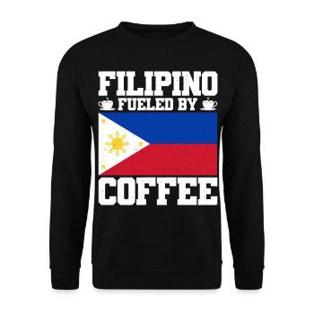 Philippinen Urlaub | Strand Filipino Geschenkidee - Unisex Pullover - Schwarz - Vorne - Alina (178cm) & Michal (187cm)