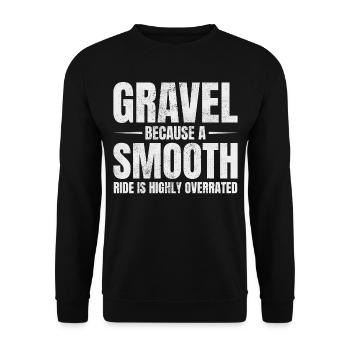 Conduite de gravier hilarante : vélo tout-terrain - Sweat-shirt Unisexe - noir - Devant - Alina (178cm) & Michal (187cm)