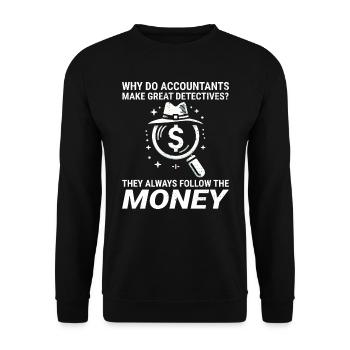 Buchhalter Buchhaltung Buchhaltung Finanzen Lustig - Unisex Pullover - Schwarz - Vorne - Alina (178cm) & Michal (187cm)