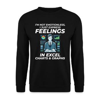 Buchhalter Buchhaltung Buchhaltung Finanzen Lustig - Unisex Pullover - Schwarz - Vorne - Alina (178cm) & Michal (187cm)