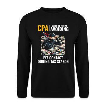 CPA Ninja: Stealth Mode in the Tax Season - Unisex Sweatshirt - black - Front - Alina (178cm) & Michal (187cm)
