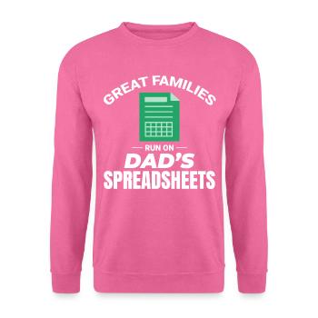 Buchhalter Papa Buchhaltung Finanzen Finanzen Lustig - Unisex Pullover - Pink - Vorne