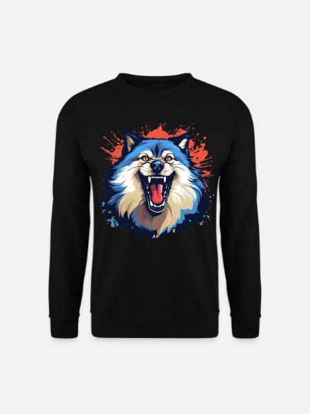 Böser Wolf - Unisex Pullover - Schwarz
