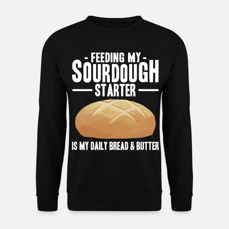 Brot backen - Unisex Pullover - Schwarz