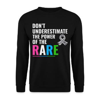 Sensibilisation aux maladies rares - Sweat-shirt Unisexe - noir - Devant - Alina (178cm) & Michal (187cm)