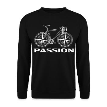 Bike - Unisex Pullover - Schwarz - Vorne - Alina (178cm) & Michal (187cm)