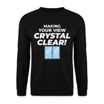 Verglaser Fenster Glasbeschlag Monteur Glasarbeiten - Unisex Pullover - Schwarz - Vorne - Alina (178cm) & Michal (187cm)
