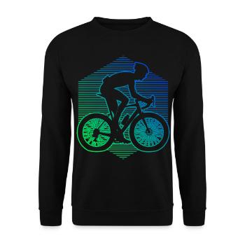 Vélo de route Vélo de route Vélo de route Vélo de route femme - Sweat-shirt Unisexe - noir - Devant - Alina (178cm) & Michal (187cm)