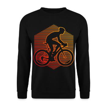 Road Cycling Road Bike Women's Road Bike Road Cycling - Unisex Sweatshirt - black - Front - Alina (178cm) & Michal (187cm)