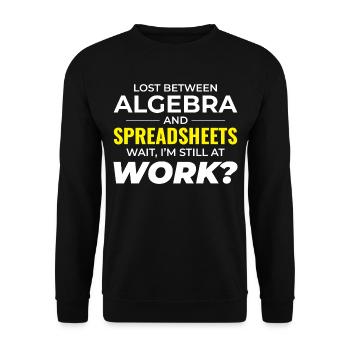 Work Memes Office-Humor Workplace Funny - Unisex Sweatshirt - black - Front - Alina (178cm) & Michal (187cm)