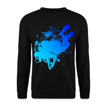 Free Dive Women's Men's Diving Diving Scuba Diving - Unisex Sweatshirt - black - Front - Alina (178cm) & Michal (187cm)