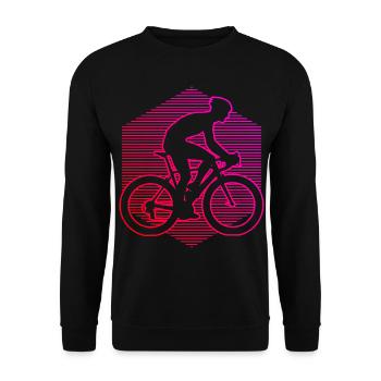 Road Cycling Road Bike Road Bike Road Bike - Unisex Sweatshirt - black - Front - Alina (178cm) & Michal (187cm)