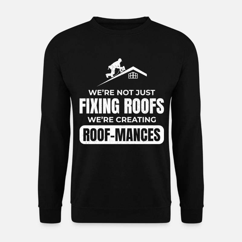 Dachdecker Dachdecker Dachreparatur Mechaniker Bauunternehmer - Unisex Pullover - Schwarz