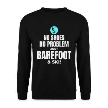 Pieds nus Ski nautique Sports extrêmes Pieds nus - Sweat-shirt Unisexe - noir - Devant - Alina (178cm) & Michal (187cm)