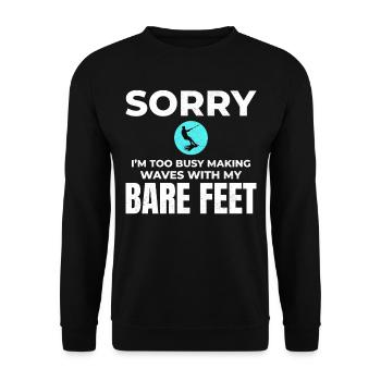 Pieds nus Ski nautique Sports extrêmes Pieds nus - Sweat-shirt Unisexe - noir - Devant - Alina (178cm) & Michal (187cm)