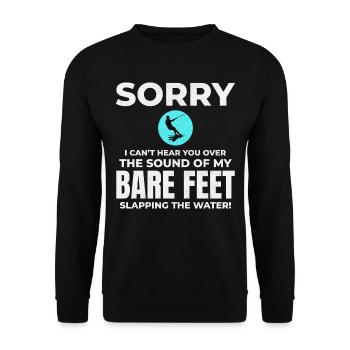 Pieds nus Ski nautique Sports extrêmes Pieds nus - Sweat-shirt Unisexe - noir - Devant - Alina (178cm) & Michal (187cm)