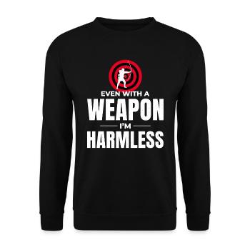 Tir à l’arc Cibles Archer Bullseye Tir Sport - Sweat-shirt Unisexe - noir - Devant - Alina (178cm) & Michal (187cm)