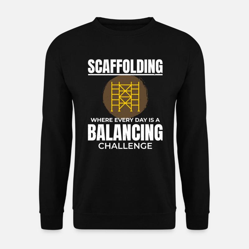 Gerüstbauer Gerüstbauer Gerüstbaubühne - Unisex Pullover - Schwarz