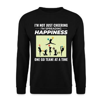 Pom-pom girl Cheerleading Girl Cheering Cheer Squad - Sweat-shirt Unisexe - noir - Devant - Alina (178cm) & Michal (187cm)