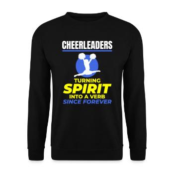 Pom-pom girl Cheerleading Girl Cheering Cheer Squad - Sweat-shirt Unisexe - noir - Devant - Alina (178cm) & Michal (187cm)