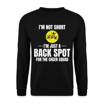 Pom-pom girl Cheerleading Girl Cheering Cheer Squad - Sweat-shirt Unisexe - noir - Devant - Alina (178cm) & Michal (187cm)