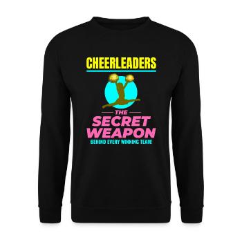 Pom-pom girl Cheerleading Girl Cheering Cheer Squad - Sweat-shirt Unisexe - noir - Devant - Alina (178cm) & Michal (187cm)