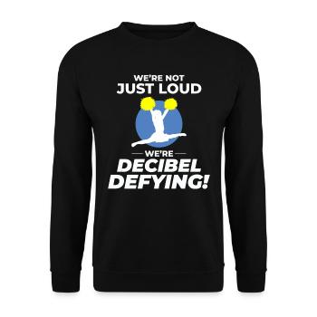 Pom-pom girl Cheerleading Girl Cheering Cheer Squad - Sweat-shirt Unisexe - noir - Devant - Alina (178cm) & Michal (187cm)