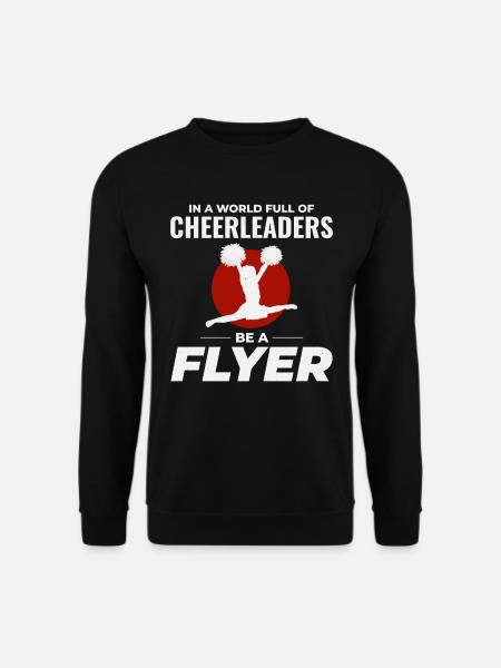 Cheerleader Cheerleading Girl Cheering Funny - Unisex Sweatshirt - black