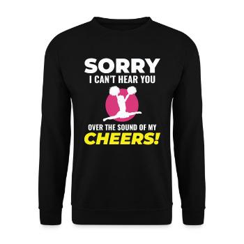 pom-pom girl pom-pom girl acclamation drôle - Sweat-shirt Unisexe - noir - Devant - Alina (178cm) & Michal (187cm)