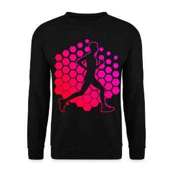 Course à pied Course à pied Hommes Femmes Cross Country R - Sweat-shirt Unisexe - noir - Devant - Alina (178cm) & Michal (187cm)
