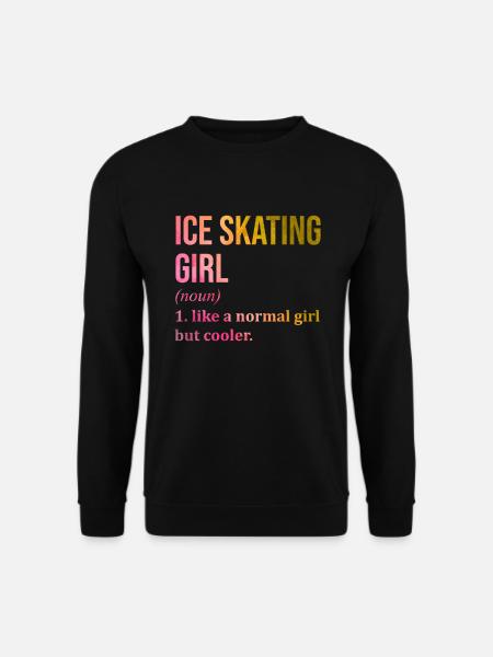 Schlittschuh Schlittschuh - Unisex Pullover - Schwarz