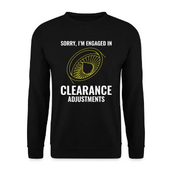 Mécanicien d’avions à réaction Technicien aéronautique - Sweat-shirt Unisexe - noir - Devant - Alina (178cm) & Michal (187cm)
