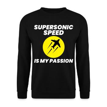 Mécanicien d’avions à réaction Technicien aéronautique - Sweat-shirt Unisexe - noir - Devant - Alina (178cm) & Michal (187cm)