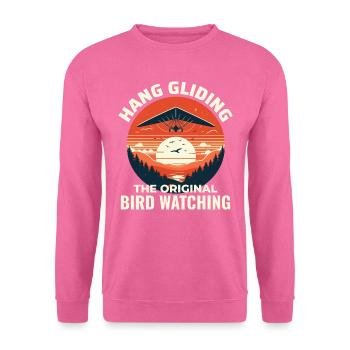 Drachenfliegen Luftsport Abenteuer Segelflug Pilot - Unisex Pullover - Pink - Vorne