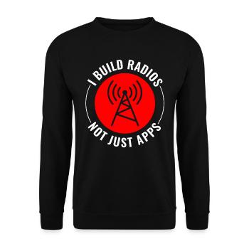 Opérateur radio amateur Fréquence des ondes radio - Sweat-shirt Unisexe - noir - Devant - Alina (178cm) & Michal (187cm)