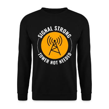 Opérateur radio amateur Fréquence des ondes radio - Sweat-shirt Unisexe - noir - Devant - Alina (178cm) & Michal (187cm)