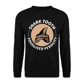 Collectionneur de dents de requin Chasse aux fossiles Paléontologie - Sweat-shirt Unisexe - noir - Devant - Alina (178cm) & Michal (187cm)
